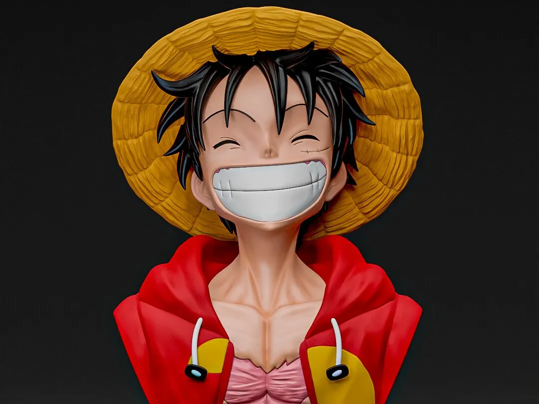 3D Print Model - Monkey D. Luffy Bust
